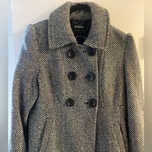 Guess outdoor coat - warm wool and like new! 🧥 🩷